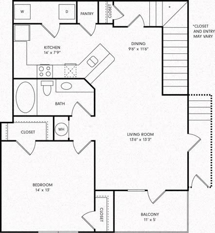 a floor plan of a house with bedrooms and a living room